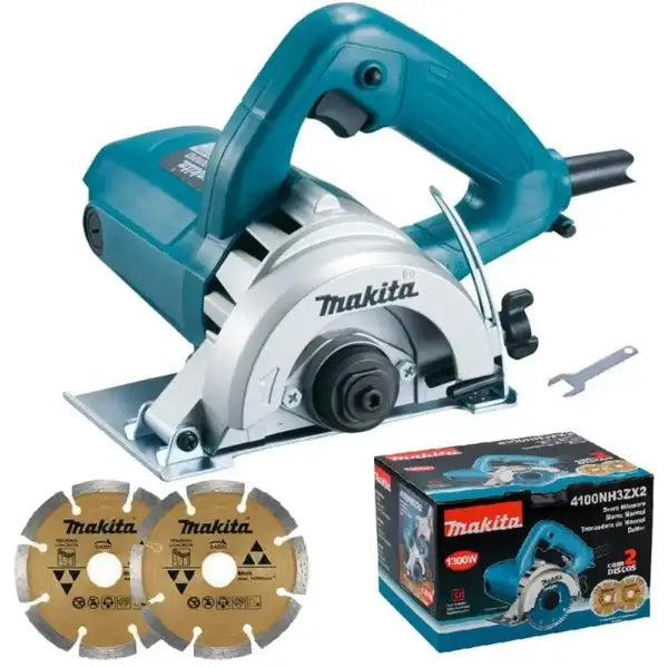 Serra Mármore 4.3/8 Polegadas 1.300W com 2 Discos 4100NH3ZX2 MAKITA