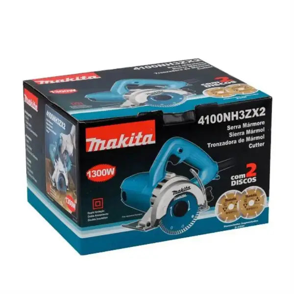 Serra Mármore 4.3/8 Polegadas 1.300W com 2 Discos 4100NH3ZX2 MAKITA