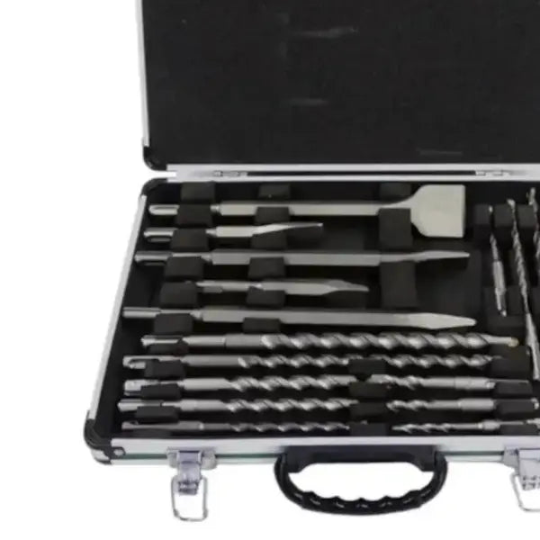 Jogo de Brocas Ponteiro e Talhadeira SDS PLUS com 18 Peças HT