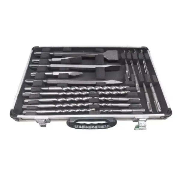 Jogo de Brocas Ponteiro e Talhadeira SDS PLUS com 18 Peças HT